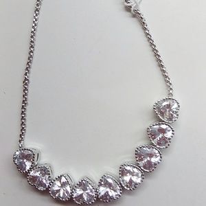Betsey Johnson New Silver Heart Bracelet